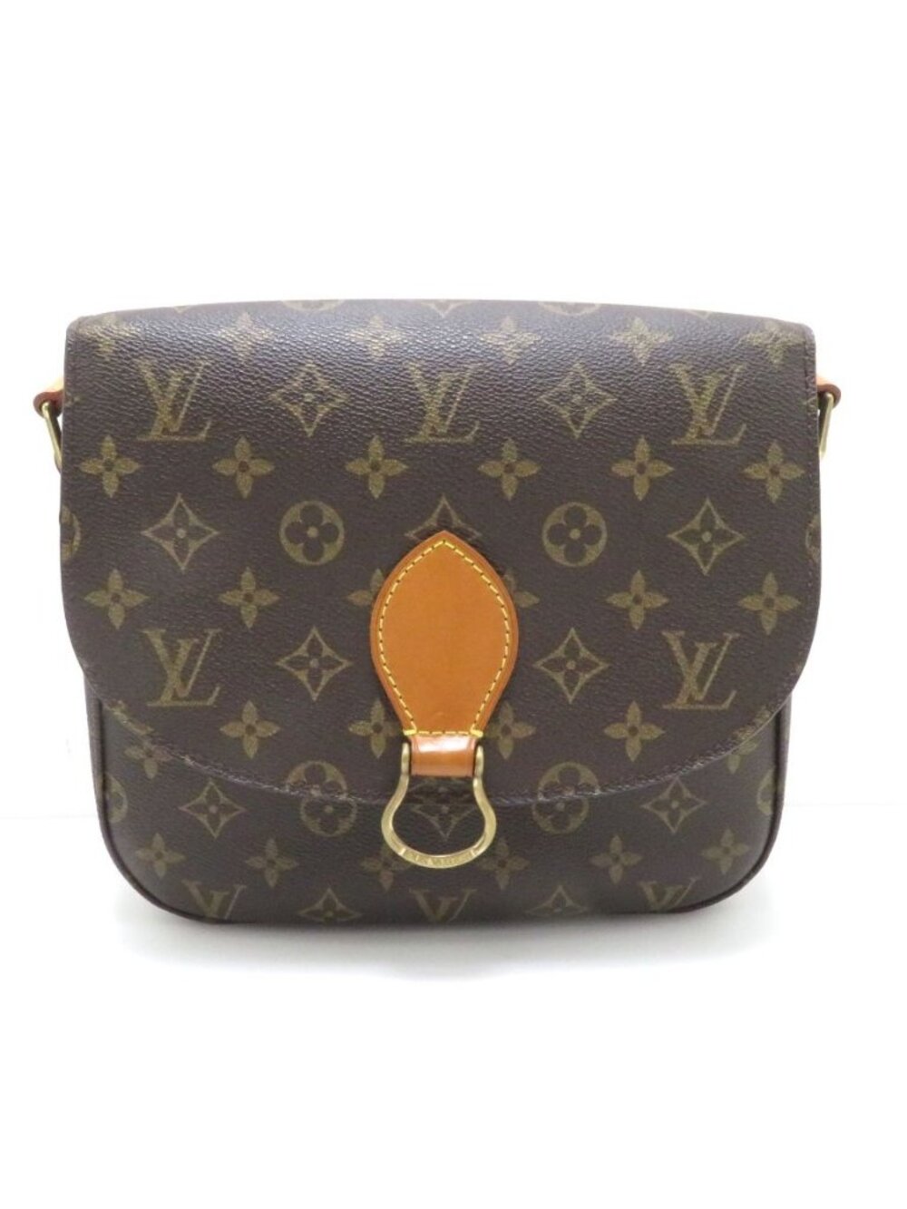 Louis Vuitton Saint-cloud GM Monogram Shoulder Bag Canvas Brown